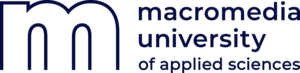 Macromedia university of applied sciences logo rgb linksbuendig blueberry Macromedia University